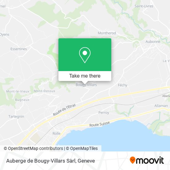 Auberge de Bougy-Villars Sàrl map