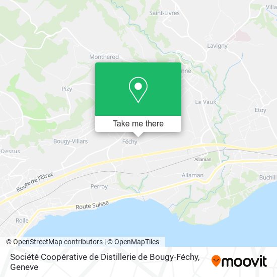 Société Coopérative de Distillerie de Bougy-Féchy map