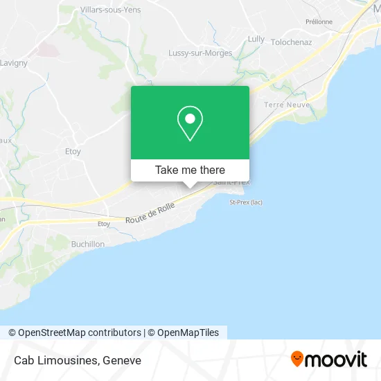 Cab Limousines map