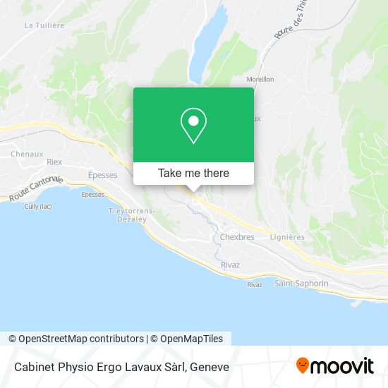 Cabinet Physio Ergo Lavaux Sàrl map