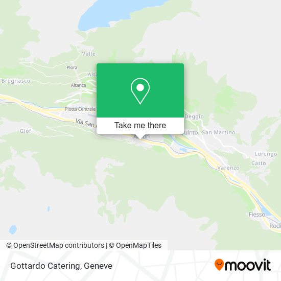 Gottardo Catering map