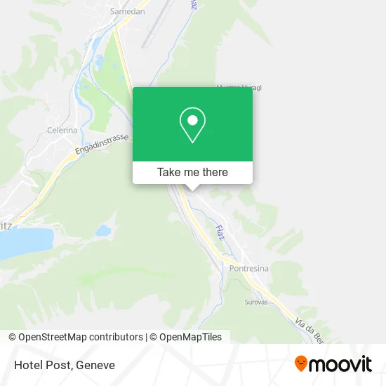 Hotel Post map