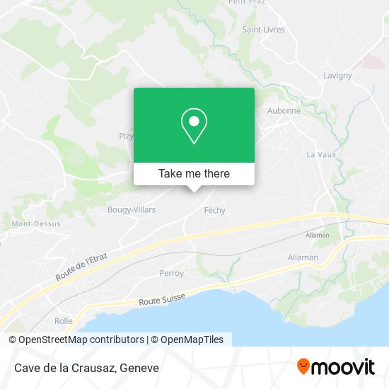Cave de la Crausaz map