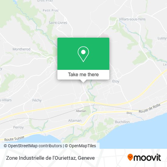 Zone Industrielle de l'Ouriettaz map