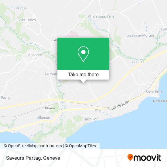 Saveurs Partag map