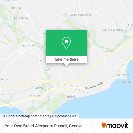 Your Own Bread Alexandra Russell map