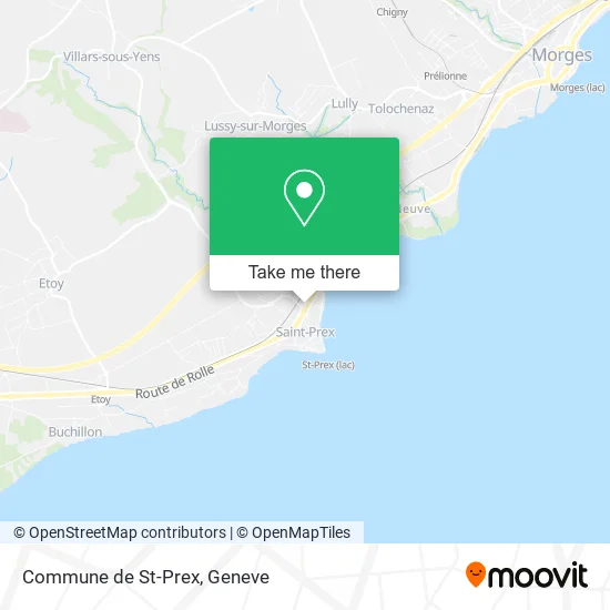 Commune de St-Prex map