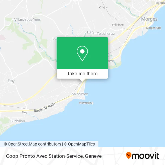 Coop Pronto Avec Station-Service map