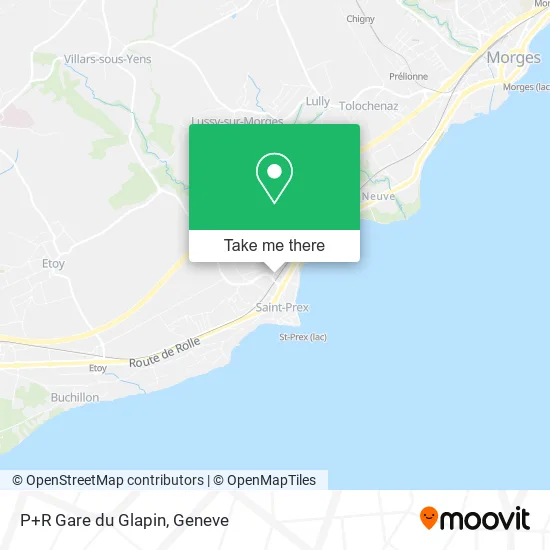 P+R Gare du Glapin map