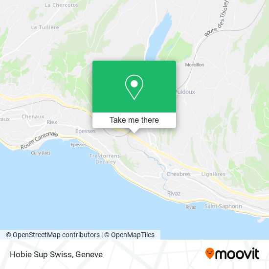 Hobie Sup Swiss map