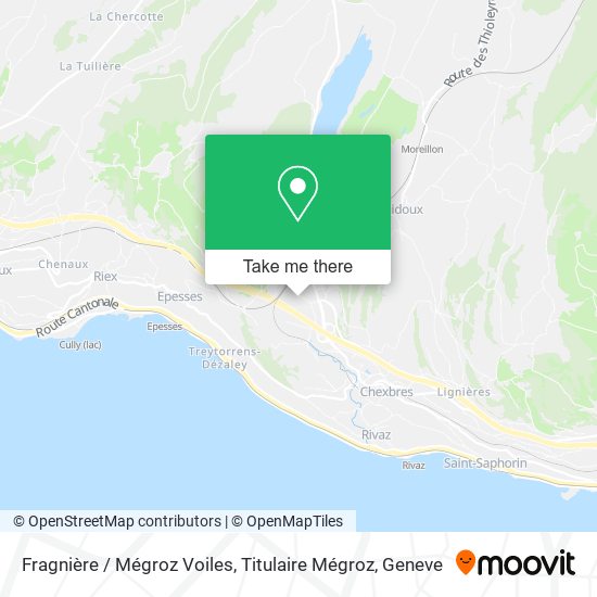 Fragnière / Mégroz Voiles, Titulaire Mégroz map