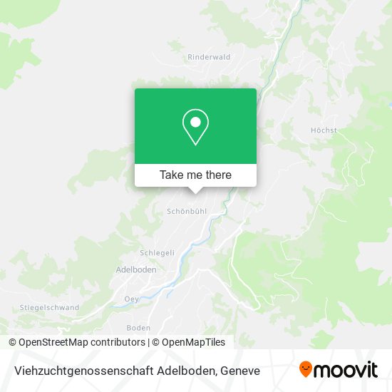 Viehzuchtgenossenschaft Adelboden map