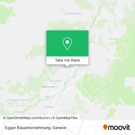 Egger Bauunternehmung map