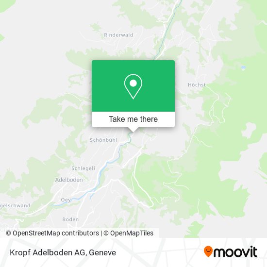 Kropf Adelboden AG map