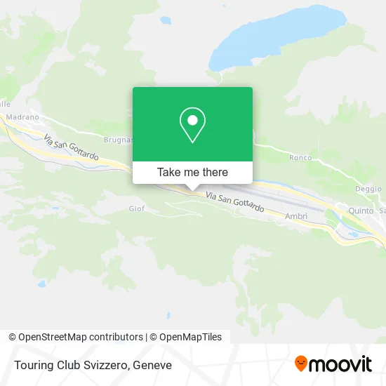 Touring Club Svizzero map