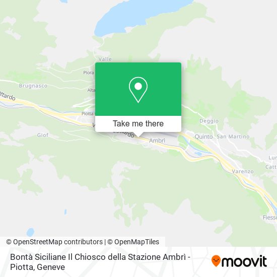 Bontà Siciliane Il Chiosco della Stazione Ambrì - Piotta map