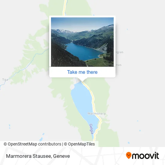 Marmorera Stausee map