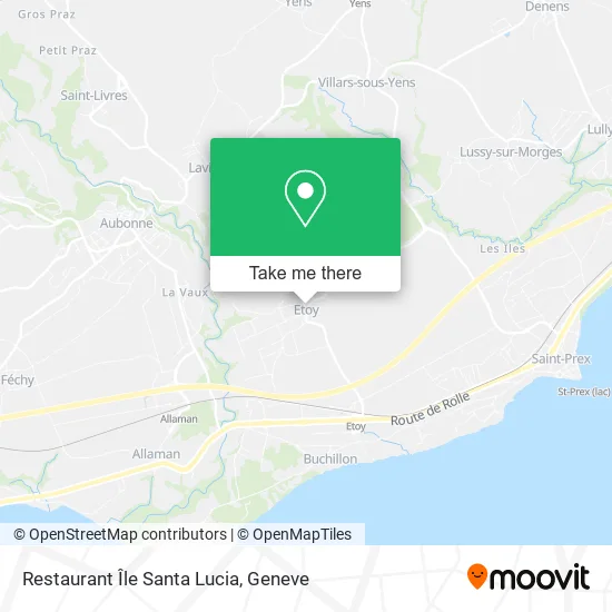 Restaurant Île Santa Lucia plan