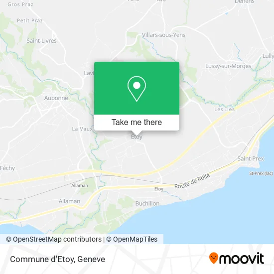 Commune d'Etoy plan