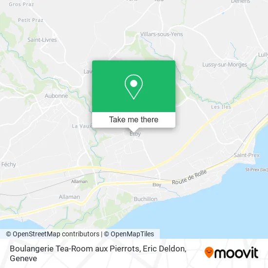 Boulangerie Tea-Room aux Pierrots, Eric Deldon map