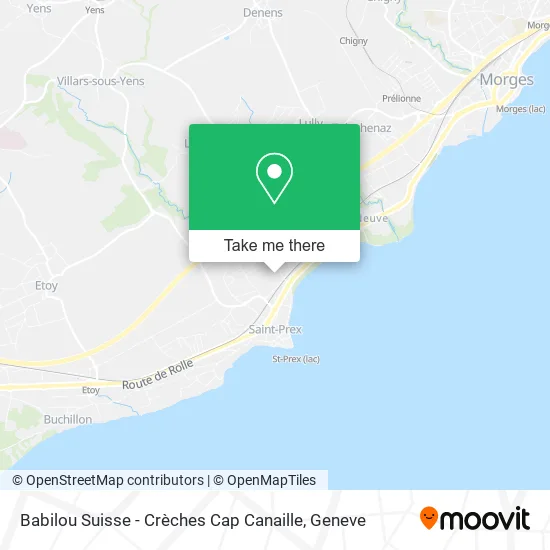 Babilou Suisse - Crèches Cap Canaille map