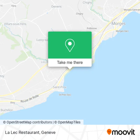 La Lec Restaurant map