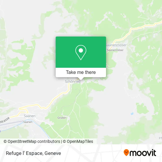 Refuge l' Espace map