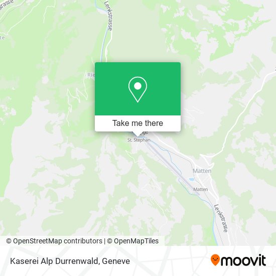 Kaserei Alp Durrenwald map