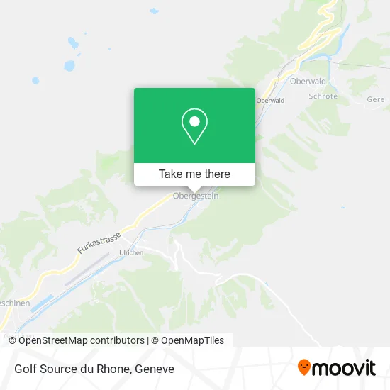 Golf Source du Rhone map