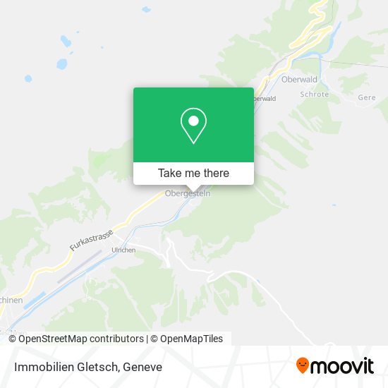 Immobilien Gletsch map