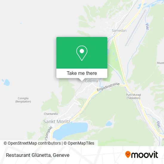 Restaurant Glünetta map