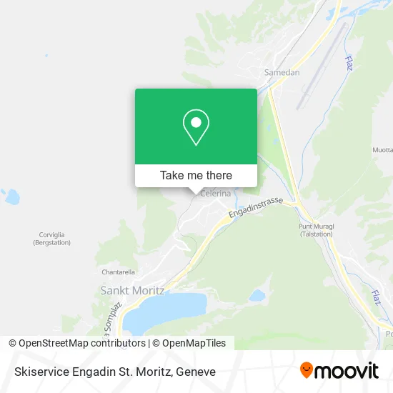 Skiservice Engadin St. Moritz map
