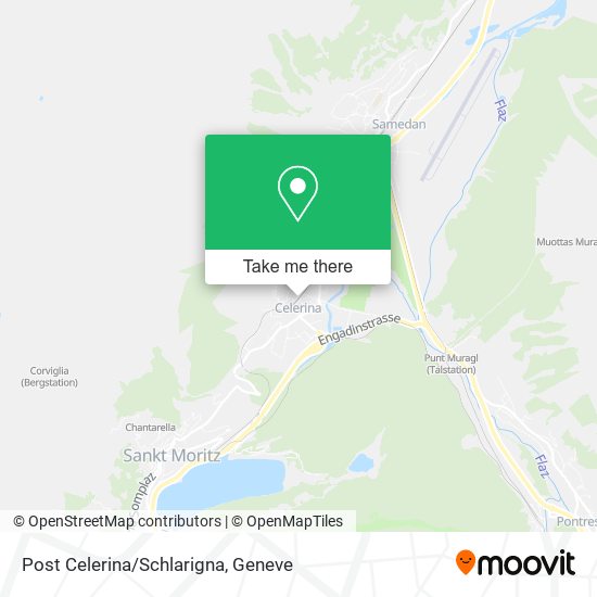 Post Celerina/Schlarigna map