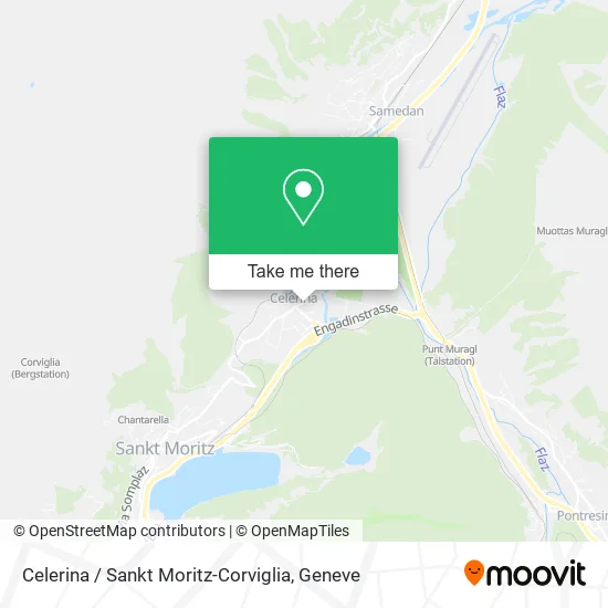 Celerina / Sankt Moritz-Corviglia map