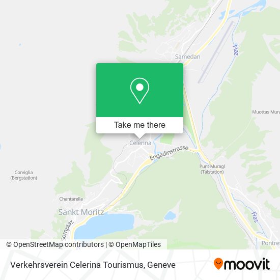 Verkehrsverein Celerina Tourismus map