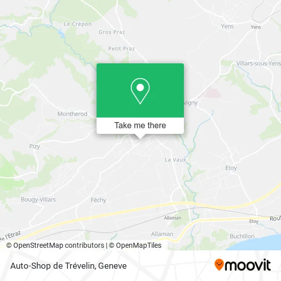 Auto-Shop de Trévelin map