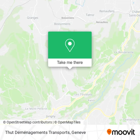 Thut Déménagements Transports map