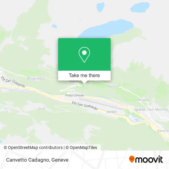 Canvetto Cadagno map