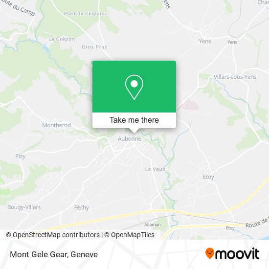 Mont Gele Gear map