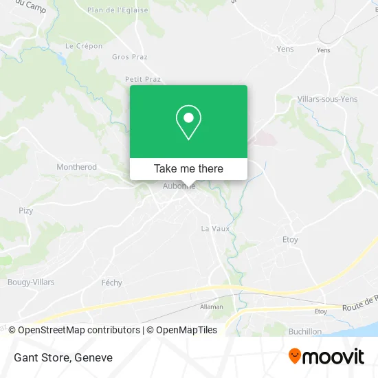 Gant Store map
