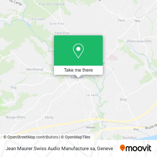 Jean Maurer Swiss Audio Manufacture sa map