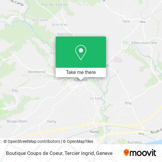 Boutique Coups de Coeur, Tercier Ingrid map