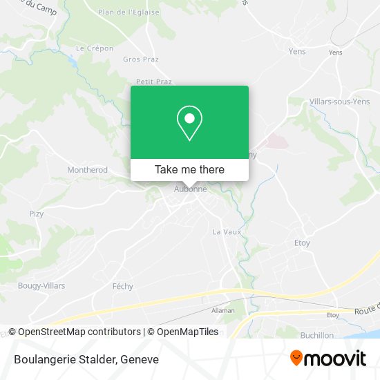 Boulangerie Stalder map