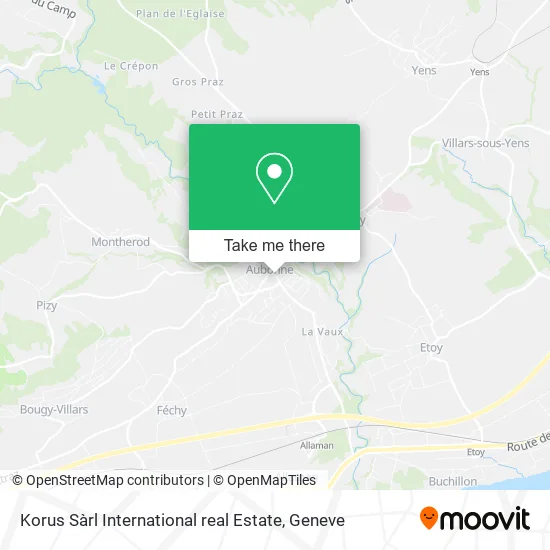 Korus Sàrl International real Estate map