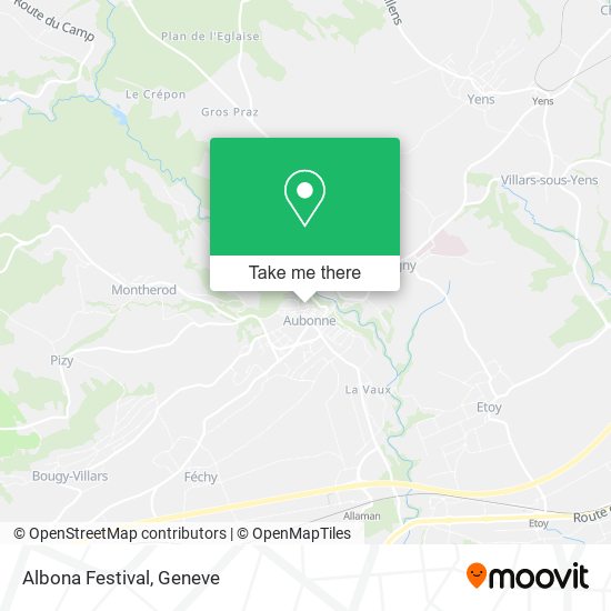 Albona Festival map