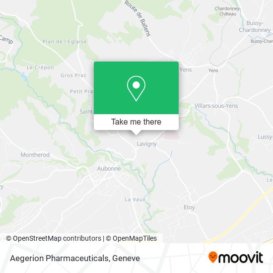 Aegerion Pharmaceuticals map