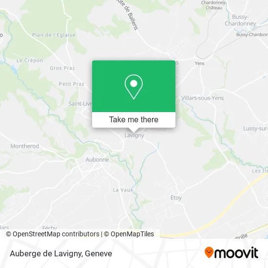 Auberge de Lavigny map