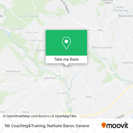 Nb Coaching&Training, Nathalie Baron map
