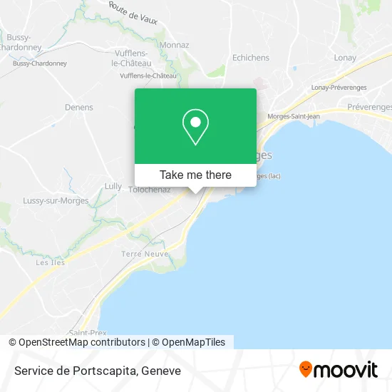 Service de Portscapita map