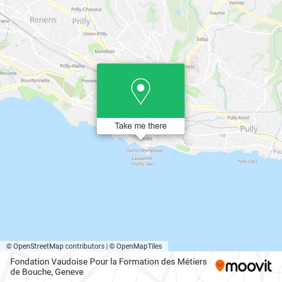 Fondation Vaudoise Pour la Formation des Métiers de Bouche map